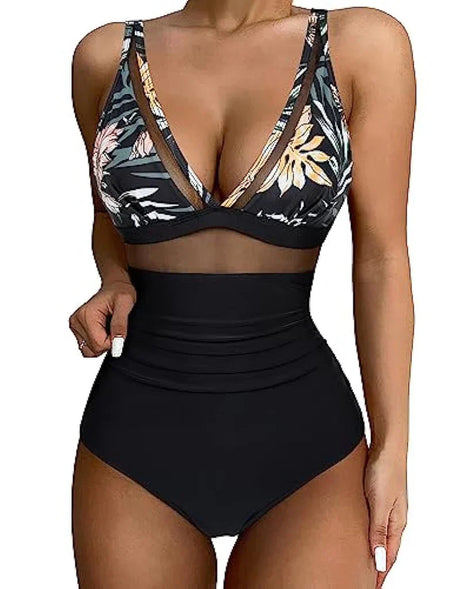 Ariavelle Damen Badeanzug mit verstellbaren Trägern