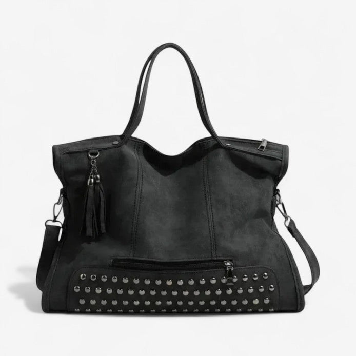 Valmera Schultertasche aus PU mit großem Innenfach und verstellbarem Gurt