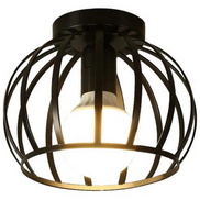 Varello Deckenlampe im Loft-Stil – Offenes Käfigdesign, Modernes Metall, Gleichmäßige Beleuchtung