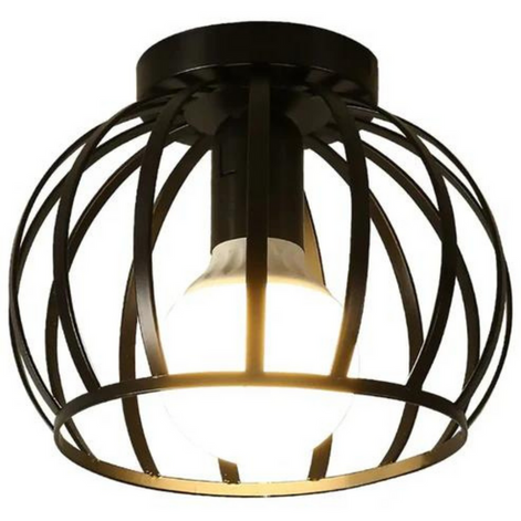 Varello Deckenlampe im Loft-Stil – Offenes Käfigdesign, Modernes Metall, Gleichmäßige Beleuchtung