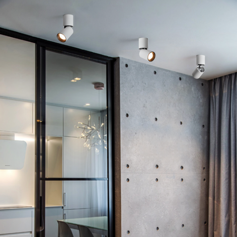 Vareon Zylinderstrahler aus Aluminium mit LED-Beleuchtung