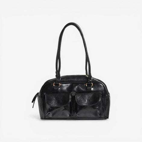 Velmira Schultertasche – Umhängetasche mit Reißverschluss, Seitenfach und verstellbarem Riemen