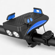 VeloCharge Fahrrad Handyhalter mit LED-Licht, Hupe und USB-Aufladung