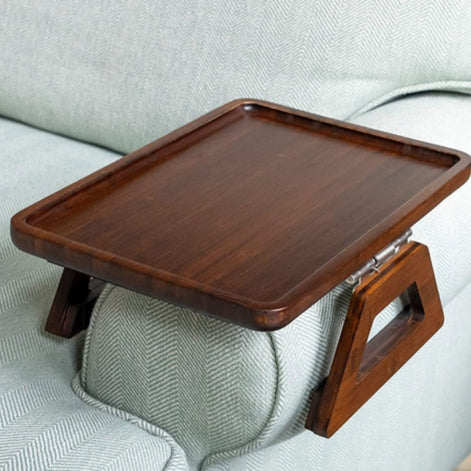 Verstellbarer Bambus-Armlehnen-Tabletttisch für den Wohnbereich