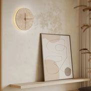 Wall Clock Travertine Lamp – Minimalist Design with Warm Ambiance 6