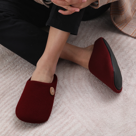 Weiche Hausschuhe mit Memory Foam und Plüschfutter – Velmella