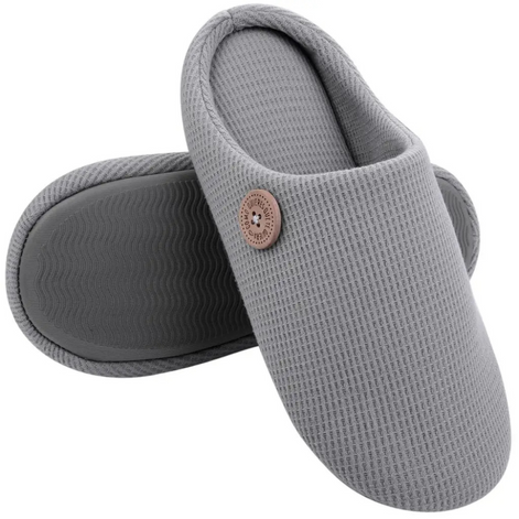 Weiche Hausschuhe mit Memory Foam und Plüschfutter – Velmella