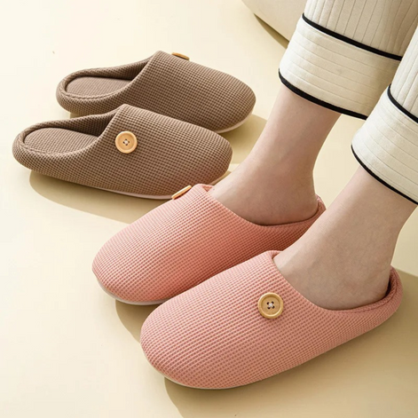 Weiche Hausschuhe mit Memory Foam und Plüschfutter – Velmella