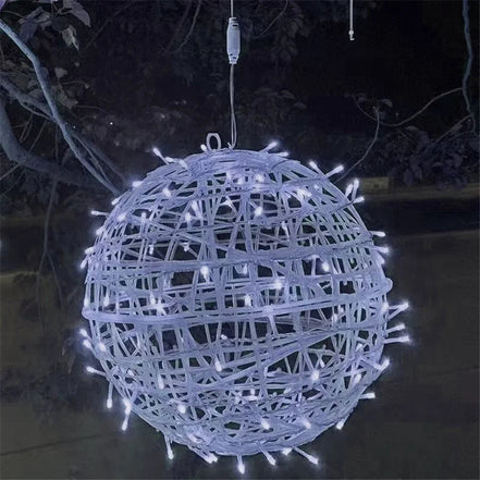 Weihnachts-LED-Rattan-Kugelgirlande – Festliche Lichterkette Für Ihren Außenbereich 0