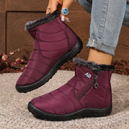 Winterstiefel mit seitlichem Reißverschluss und Profilsohle – Arvenza