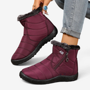 Winterstiefel mit seitlichem Reißverschluss und Profilsohle – Arvenza