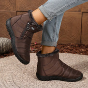 Winterstiefel mit seitlichem Reißverschluss und Profilsohle – Arvenza