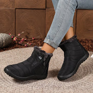 Winterstiefel mit seitlichem Reißverschluss und Profilsohle – Arvenza