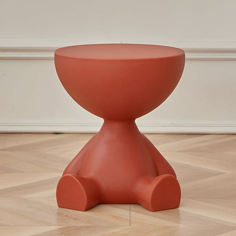 Ylix Couchtisch – Runder Beistelltisch aus Kunststoff