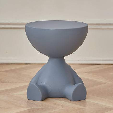 Ylix Couchtisch – Runder Beistelltisch aus Kunststoff