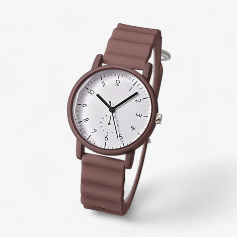 Zirella Damen Armbanduhr mit Silikonarmband und Quarzwerk