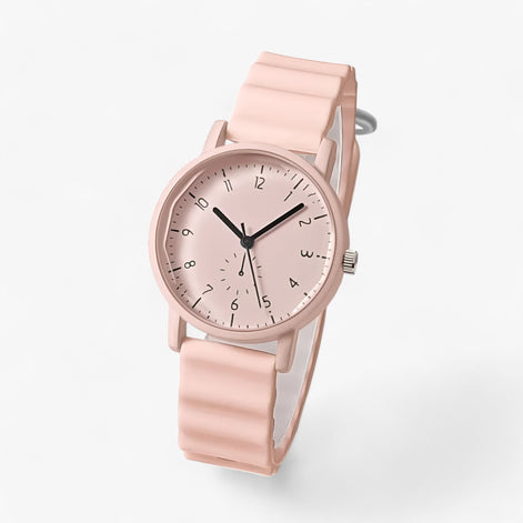 Zirella Damen Armbanduhr mit Silikonarmband und Quarzwerk