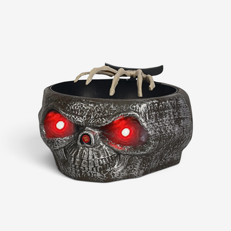 Halloween Süßigkeitenschale mit Sensor und Skelett-Hand – Gravor