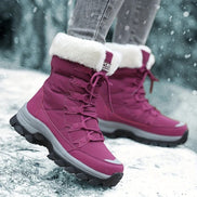 Damen Schnürstiefel mit Plüschfutter und kräftiger Sohle Virella
