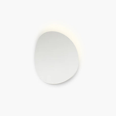 Moderne LED Wandleuchte aus Aluminium in Ovalem Design – Lunavera