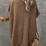 Virella Damenkleid mit V-Ausschnitt und Fronttaschen