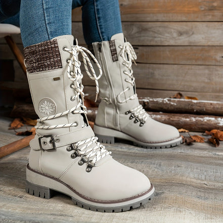 Arvella Knit Mid-Calf Boots – Praktische Stiefel für die kühleren Jahreszeiten