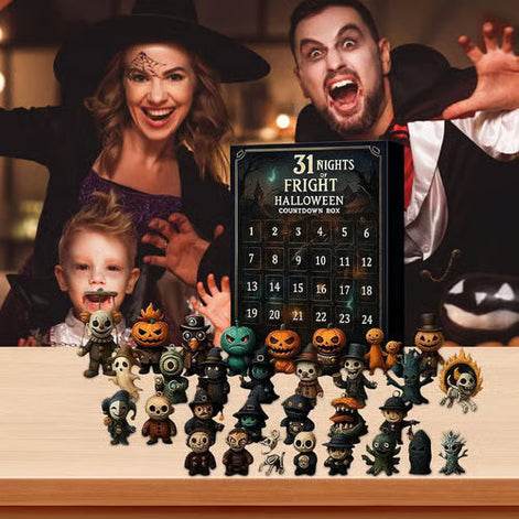 Halloween Countdown-Box mit 31 Figuren – Spookly