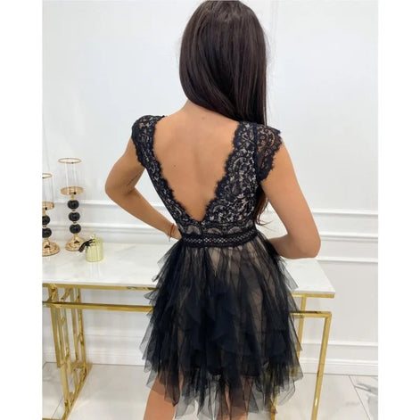 Avenelle Ärmelloses Damenkleid mit V-Ausschnitt und Rückenschleife