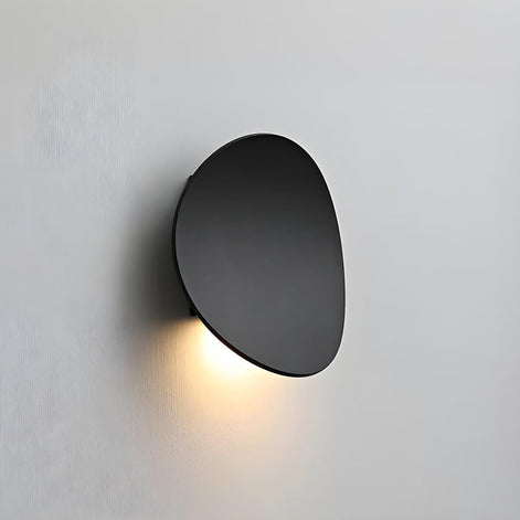 Moderne LED Wandleuchte aus Aluminium in Ovalem Design – Lunavera