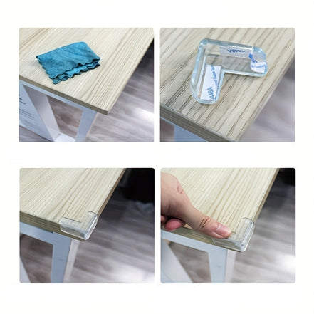 Transparente Eckenschutz-Set aus Silikon (12 Stück)