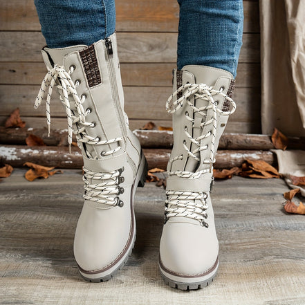Arvella Knit Mid-Calf Boots – Praktische Stiefel für die kühleren Jahreszeiten