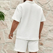 Solviero Herren 2-teiliges Set mit T-Shirt und Shorts