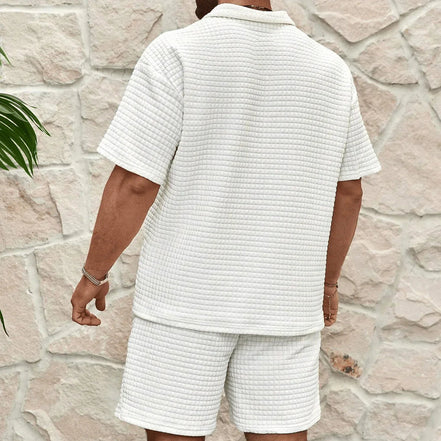 Solviero Herren 2-teiliges Set mit T-Shirt und Shorts