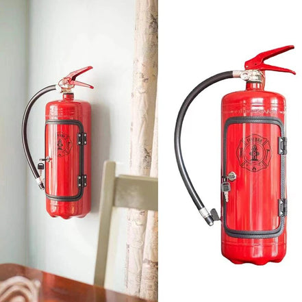 Flaschenhalter im Feuerlöscher-Design