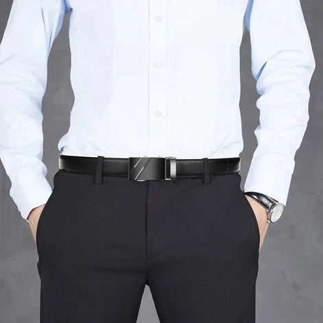 Jonvex Herren Gürtel mit klassischer Schnalle und schlichtem Design