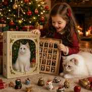 Katzen Adventskalender mit 24 Türchen und Weihnachtsmotiv – Mialvessa