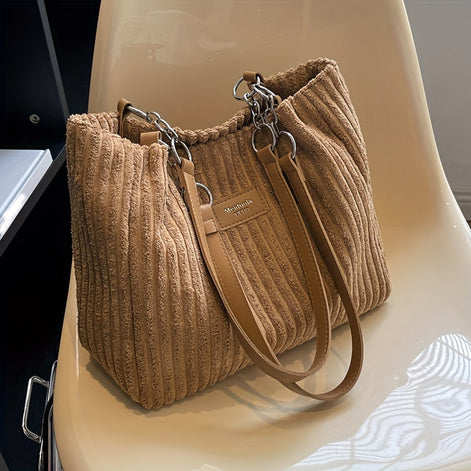 Cordira Corduroy Shoulder Bag – Schultertasche aus Cordstoff