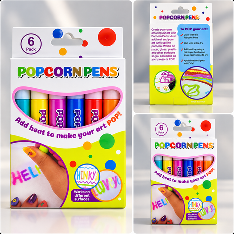 3D-Stifte Set mit 6 Farben für Papier – Creavello