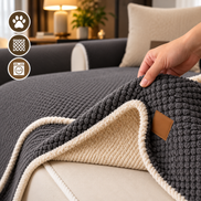Sofabezug aus Polyester mit Struktur und Silikonrückseite – Sofelina