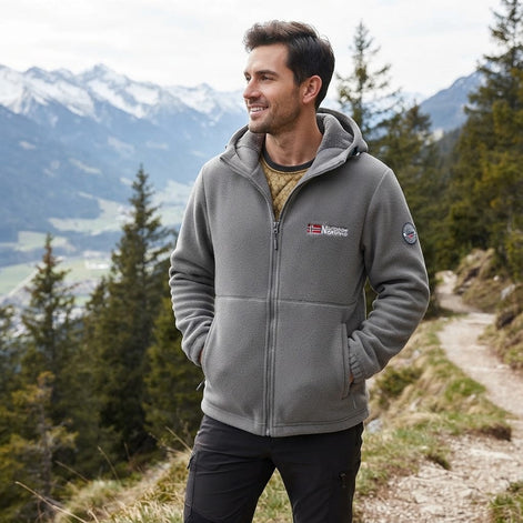 Herren Winterjacke mit Thermofutter und wasserabweisendem Material – Norvello