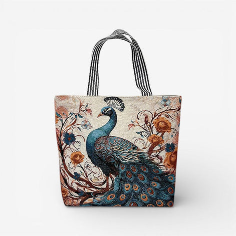 Tavira Tote Tasche mit Tiermuster und Tragegriffen