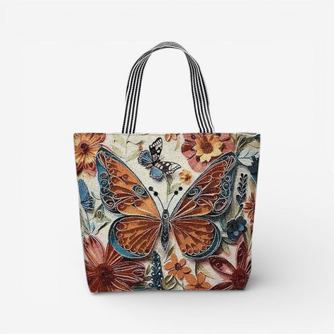 Tavira Tote Tasche mit Tiermuster und Tragegriffen