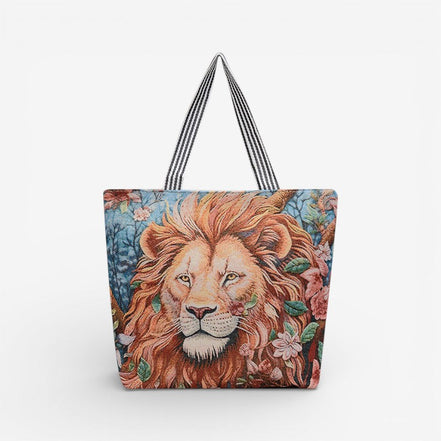 Tavira Tote Tasche mit Tiermuster und Tragegriffen