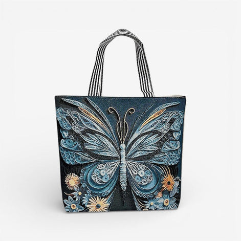 Tavira Tote Tasche mit Tiermuster und Tragegriffen