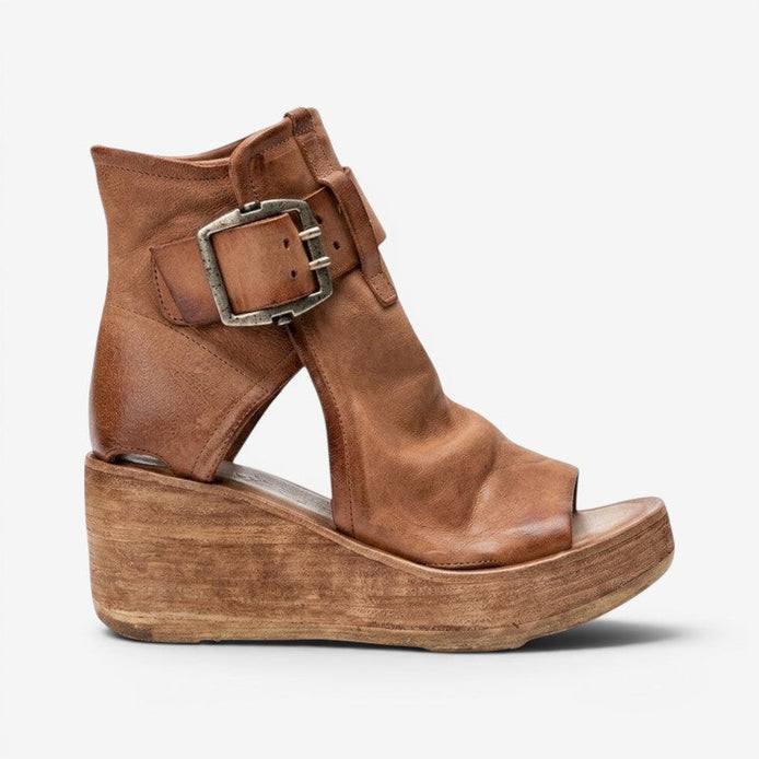 Velmirea Damen Sandalen mit Blockabsatz und Schnallenriemen