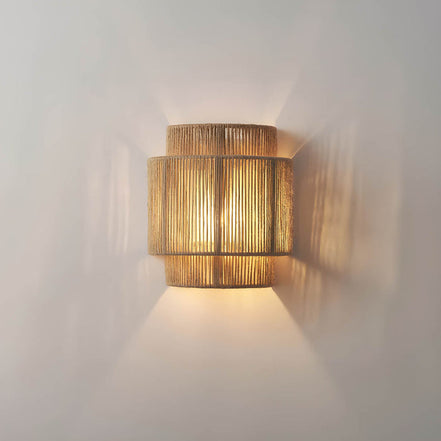 Wandleuchte mit Seildesign und E27 LED – Rovena