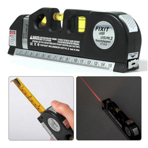 Measuro Laser Messgerät 4-in-1 mit Wasserwaage und Neigungsmesser
