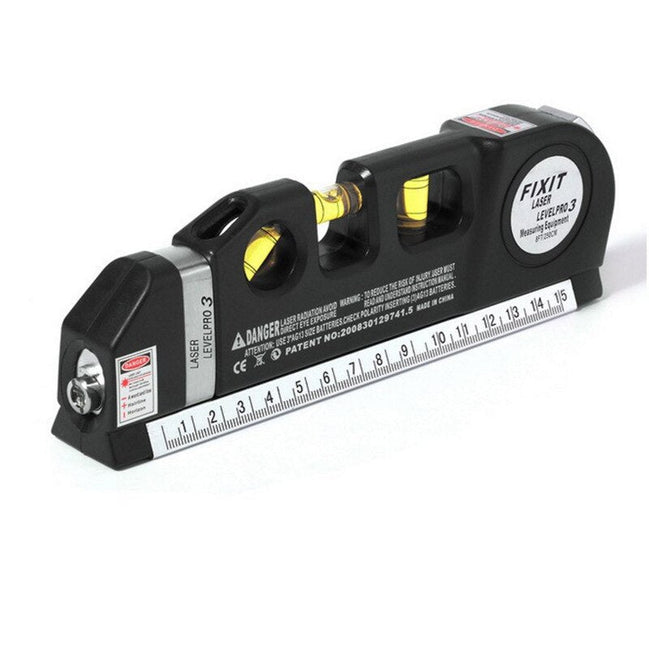 Measuro Laser Messgerät 4-in-1 mit Wasserwaage und Neigungsmesser