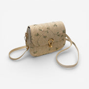 Elinora Schultertasche mit Blumenmuster und verstellbarem Gurt