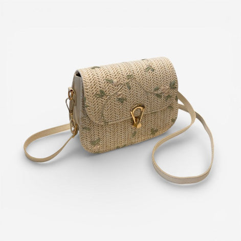 Elinora Schultertasche mit Blumenmuster und verstellbarem Gurt